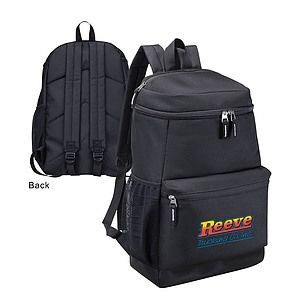 600D Computer Backpack w/ Leatherette Bottom