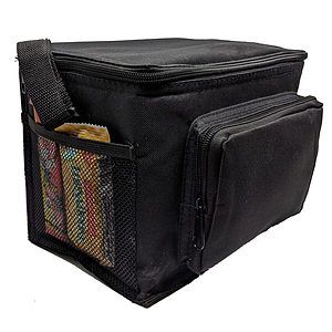 6 Pack Poly Cooler bag with Side Pockets