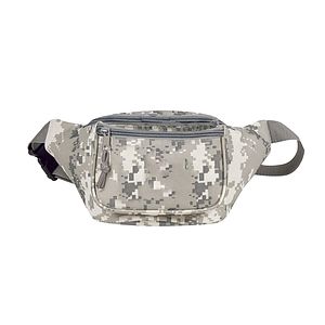 600D Digital Camo Poly 3 Zipper Pockets Fanny Pack