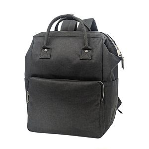 300D Wide-Mouth Heathered Cooler Backpack