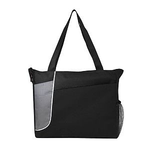 600D Poly Zippered Tote Bag