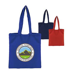 6 oz. Economy Cotton Canvas Twill Open Tote Bag