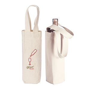 10 oz. Cotton Canvas Wine Bottle Gift Tote bag/wine totes/gift bag