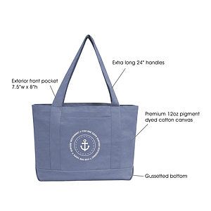 Heavy Duty Premium 12 Oz Canvas Gusseted Tote