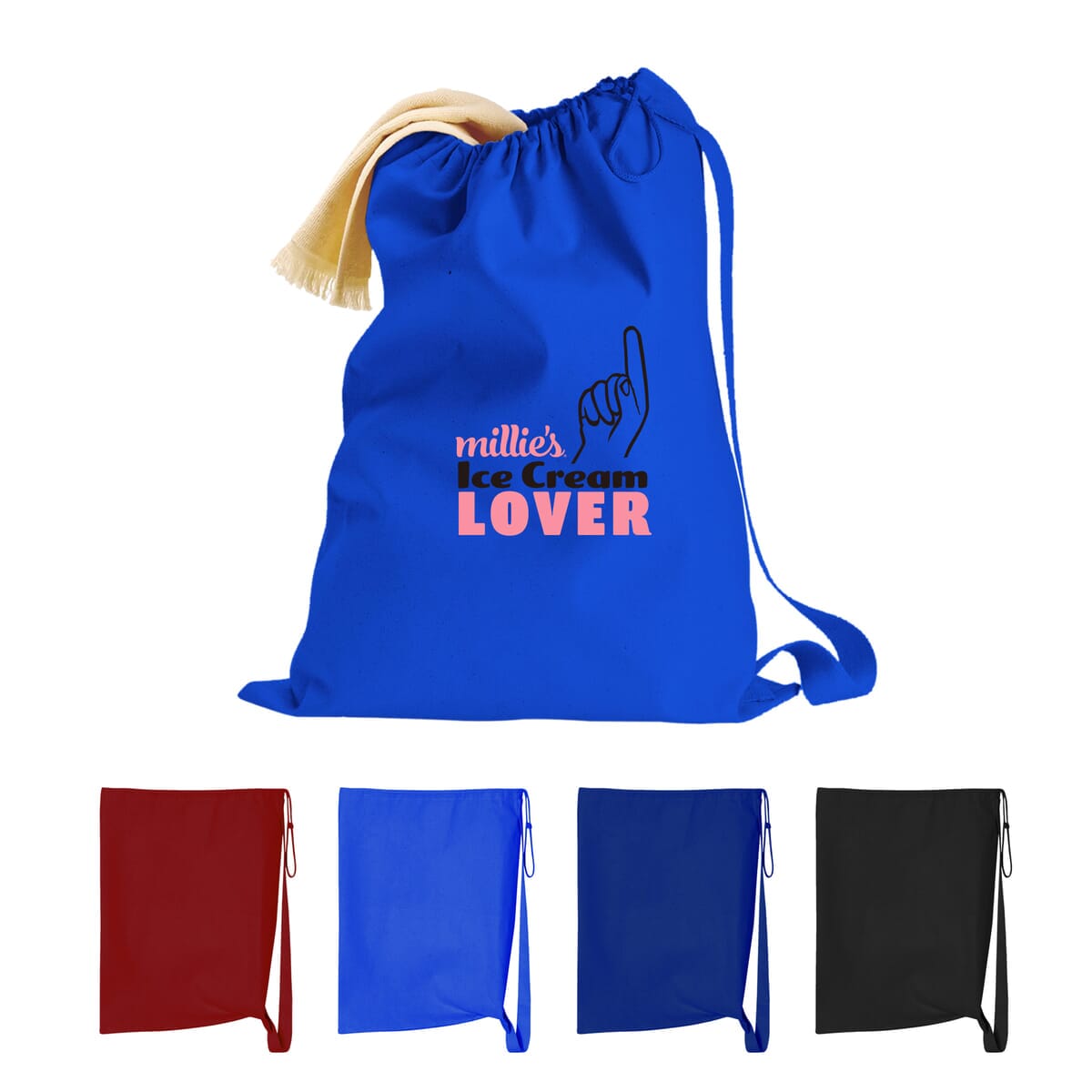 SMALL HEAVY CANVAS DRAWSTRING LAUNDRY BAG - 18" x 24"_R101BLY