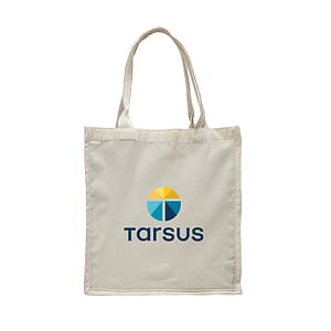 6 oz. 100% NATURAL COTTON SHEETING FANCY SHIPPING TOTE BAG