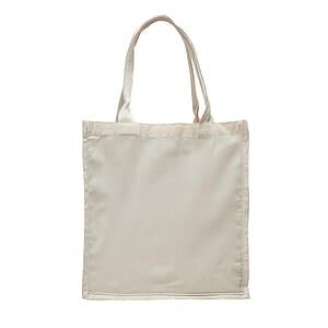 6 oz. 100% NATURAL COTTON SHEETING FANCY SHIPPING TOTE BAG