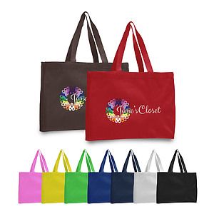 12 oz. Canvas Gusset Tote Bag /w web handles_R107BT