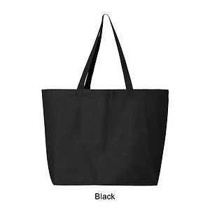 12 oz. 100% Heavy Cotton Canvas 25L Jumbo Tote Bag_R108BT