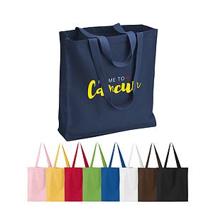 12 oz. Heavy Cotton Gusset Shopping Tote Bag_R111BT
