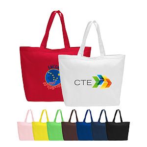 12 oz. 23"w Large Heavy Canvas Velcro Closure Tote Bag