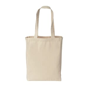 6 oz. 100% Natural Cotton Canvas Multipurpose Shopping Tote Bag