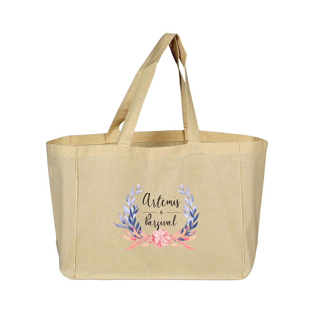 6 oz. 100% Natural Cotton Sheeting Shopper Tote Bag