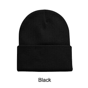 12" High Acrylic Beanie Knit Cap