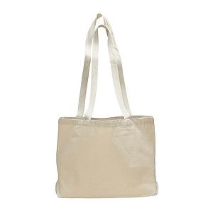 12 oz. Natural Color Cotton Canvas Large Messenger Bag_R138NBM