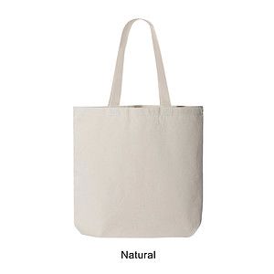 12 oz. Marianne Promo Cotton Canvas Tote Bag w/Color Handle