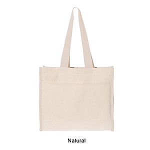 100% Natural Color Heavy Duty 12 oz. Cotton Canvas Tote Bag