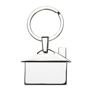 Metal House Keychain