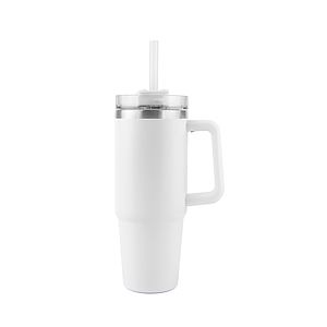 US Stock 30 OZ. S/S Travel Mug w/ Handle & Twist Closure Straw Lid