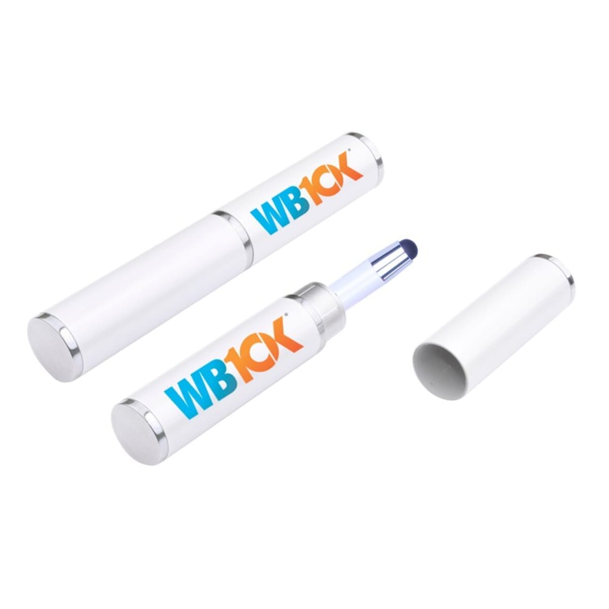 Aluminum Pen Case with chrome colored trim