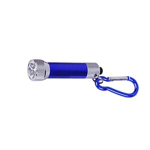 5 LED Metal flashlight with carabiner