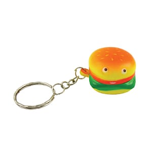 Stress Relievers - Hamburger Key Chain(Stress Ball) - Close out