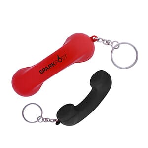 Free Shipping Stress Relievers - Telephone Receiver Key Chain(Stress Ball)