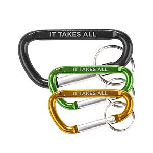2-5/8" Carabiner W/Key Chain - Close Out