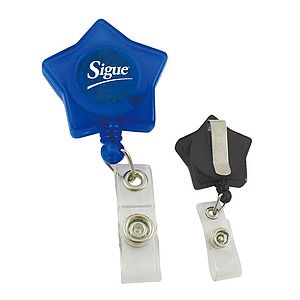 Free Shipping Star Shaped Retractable Badge Reels | Promotion Giveaway | Trade Show