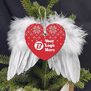 Free Shipping Full Color Christmas Ornament - Heart
