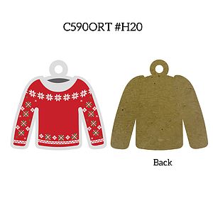 Free Shipping Full Color Christmas Ornament - Ugly Sweater