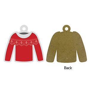 Free Shipping Full Color Christmas Ornament - Ugly Sweater