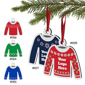 Free Shipping Full Color Christmas Ornament - Ugly Sweater