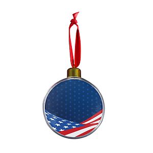 Holiday Design MDF Full Color Clear Ornament