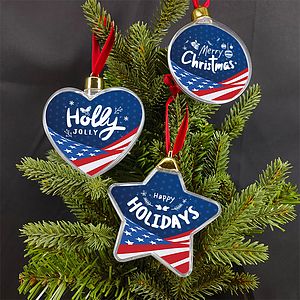 Holiday Design MDF Full Color Clear Ornament