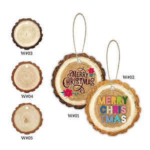 Free Shipping Full Color Christmas Ornament - Trunk w/ hemp rope
