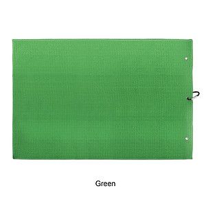 Microfiber Waffle Two-fold Golf Towel w/ Carabiners Clip 16" x 24"