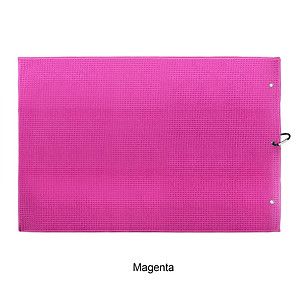 Microfiber Waffle Two-fold Golf Towel w/ Carabiners Clip 16" x 24"
