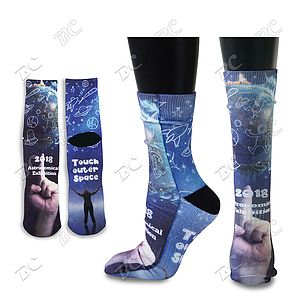 14" Athletic Tube Socks with Full Color Sublimation