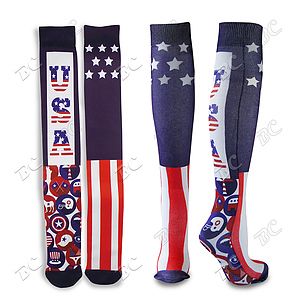 24" Knee High Tube Socks with Full Color Sublimation