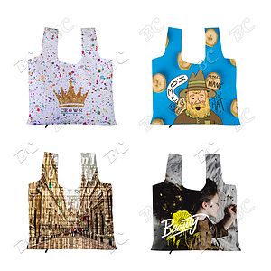 Reuseable 19"x24" Foldable Shopper Tote Bag