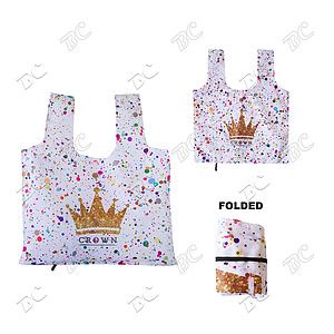 Reuseable 19"x24" Foldable Shopper Tote Bag