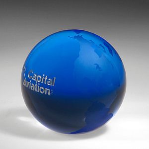 2-3/8" Award- Awards, Trophy,Blue Globe(Flat Bottom)_D486CA