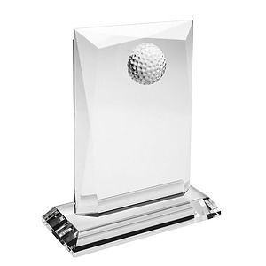 7 3/4" Crystal Award - Golf Prestige_D556CA