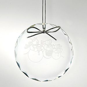 Round Optical Crystal Ornament