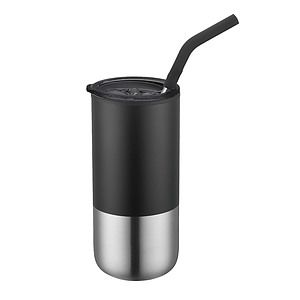 16 oz. Double Wall Color Body Tumbler Straw and Lid