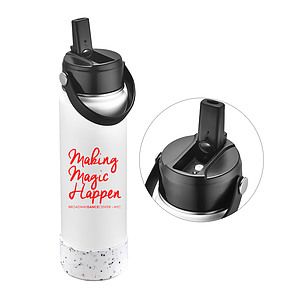 27 OZ. Vacuum Water Bottle w/Spout & Silicone Bottom