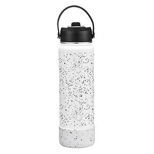 27 OZ. Speckled Design Vacuum Water Bottle w/Spout & Silicone Bottom