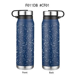 20 oz. Speckled Design Stainless Steel Vacuum Water Bottle w/Twist Lid