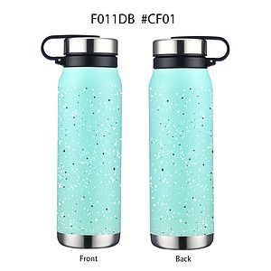 20 oz. Speckled Design Stainless Steel Vacuum Water Bottle w/Twist Lid